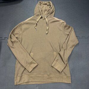 Company 81 Mens Medium Tan Waffle Knit Pullover Hoodie